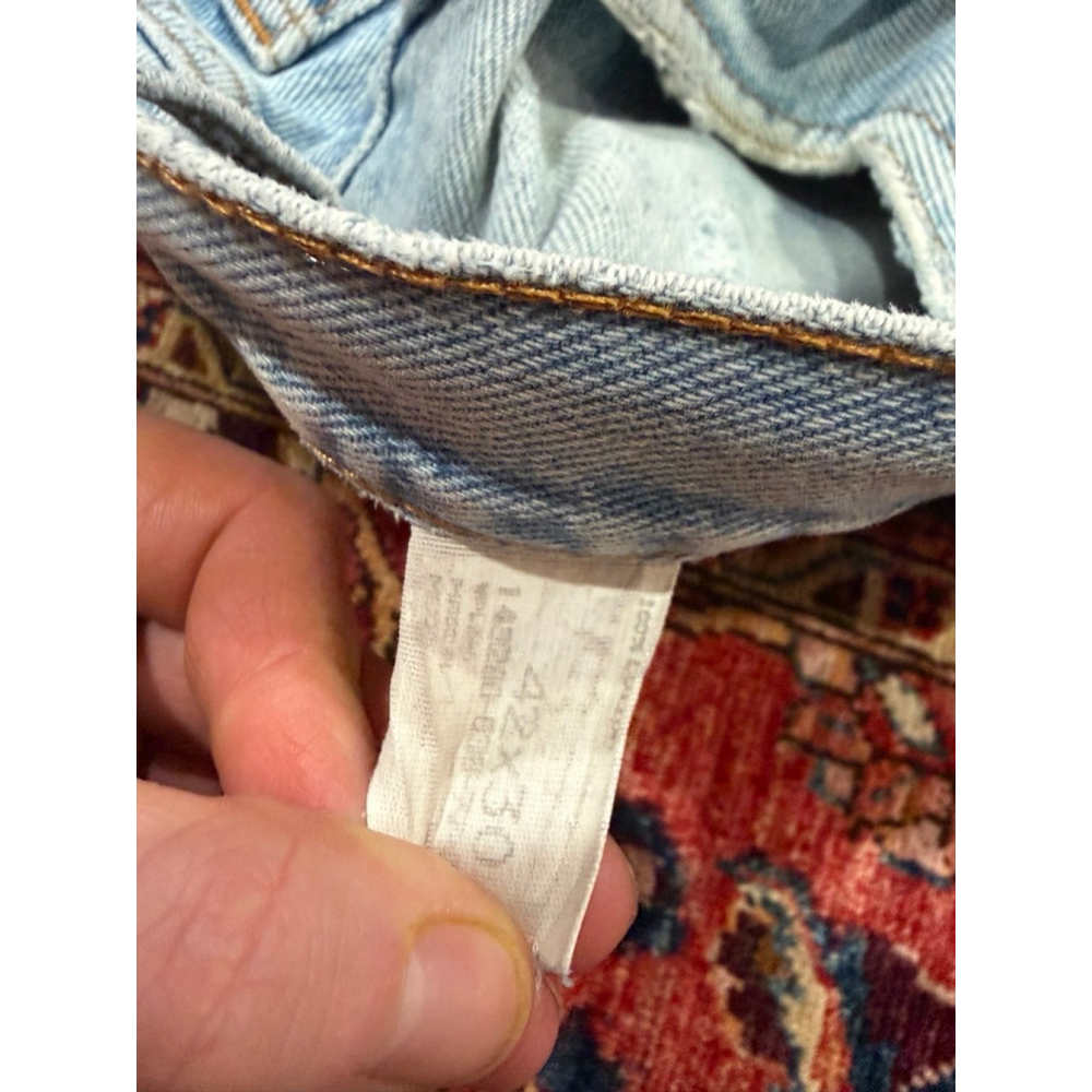 Vintage Mustang Light Wash Relaxed Fit Denim Jeans 42x30 Y2K Skater Streetwear R - Picture 6 of 11